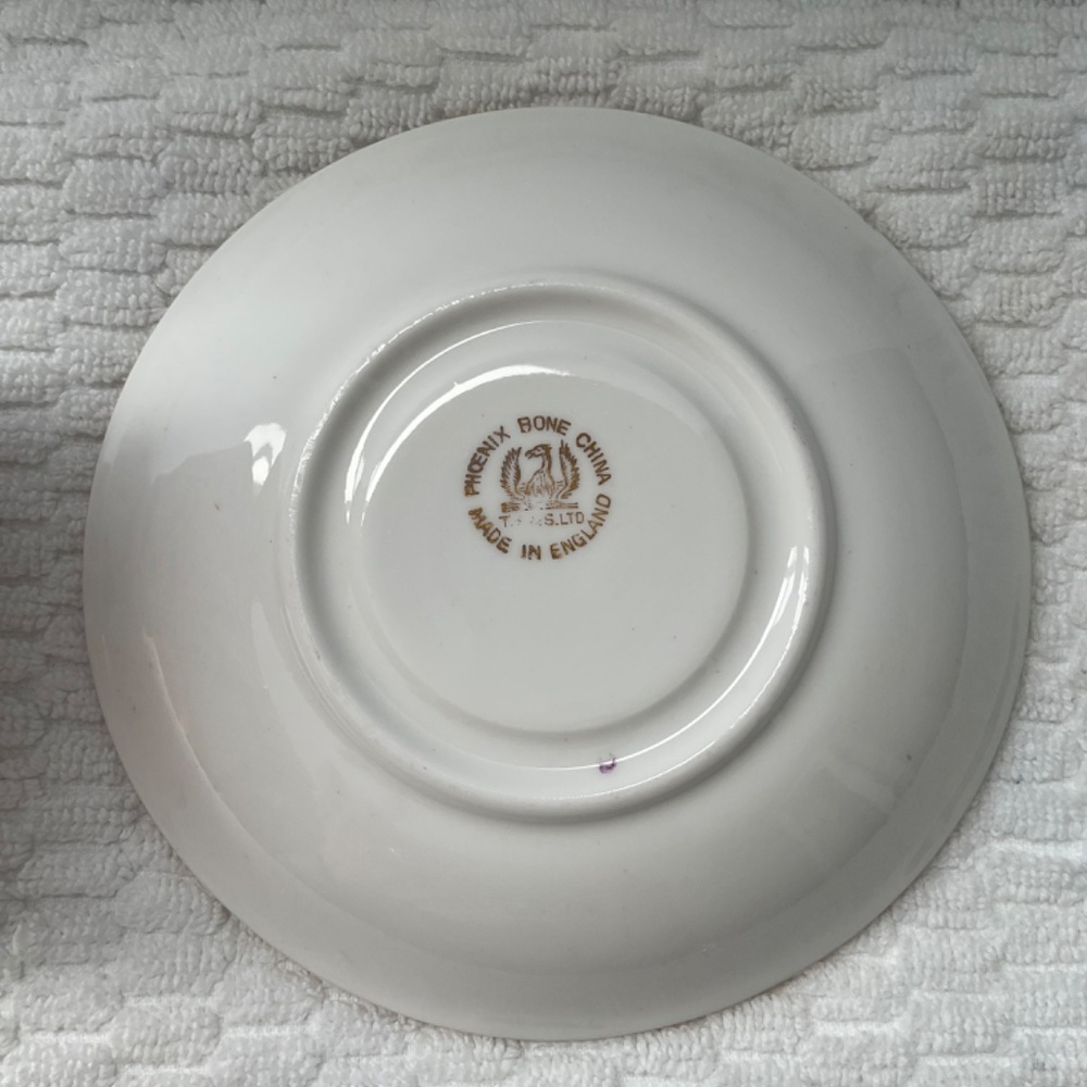 Phoenix Bone China - T. F. & S. Ltd - Teacup and Saucer Made in England - Picture 10 of 16